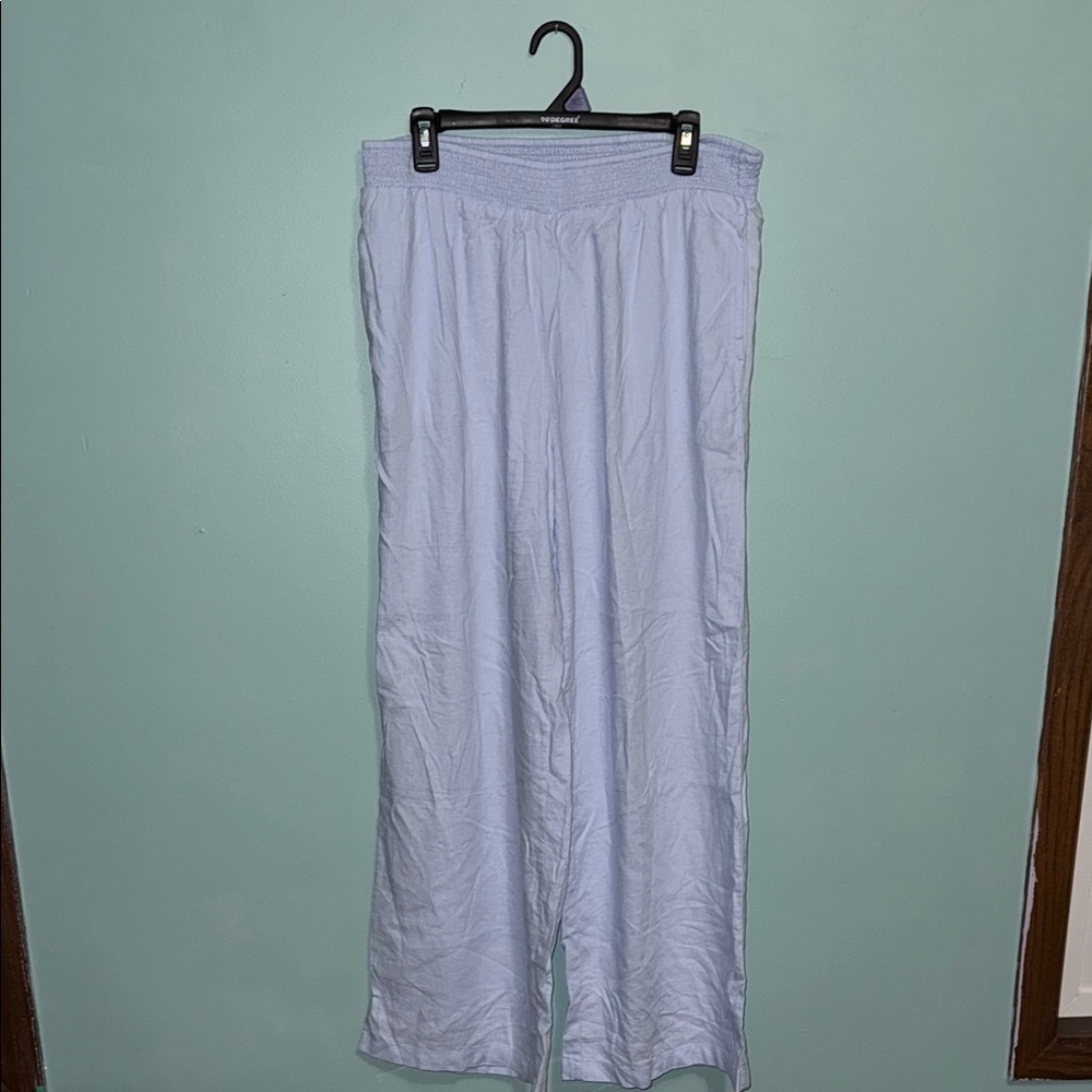 Aerie Sky Blue Smocked Pants
